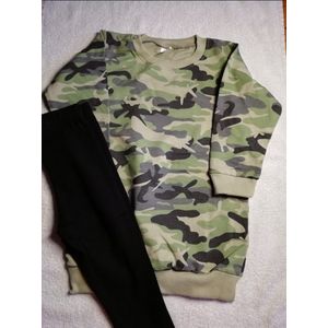 Zo lief89 | Warme sweat dress | leger | meisje | setje | met legging |