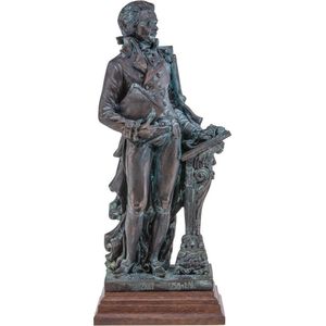 Bronzen Standbeeld Mozart 27 cm - bronskleurig