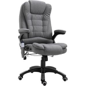 Nancy's Mc Rae Executive Chair - Grijs - Linnen, Schuim, Nylon - 26,38 cm x 26,38 cm x 49,6 cm