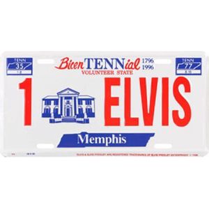 Kentekenplaat Elvis
