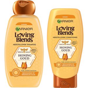 Garnier - Loving Blends Honing Goud - Shampoo & Conditioner Pakket
