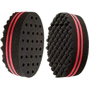 Een Pack Twist Spons Grote Gaten Korte Haar Bundel Twist Haarborstel Spons Wave Kapper Gereedschap Voor Dreads Locs Afro Curl Giro