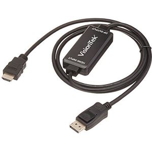 VisionTek HDMI naar DisplayPort actieve kabel, 5 voet, Mannelijk naar Mannelijk, voor Lenovo, Dell, HP, Desktop Graphics en meer (900822)