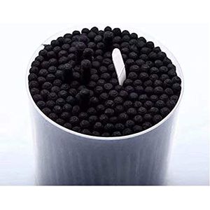 Julymall Katoen Knopen met Houten Handgrepen voor Make-up Clean Care,200 per Pack Zwart