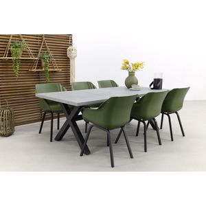 Hartman Sophie Element Moss Green/Verona Antraciet 220 Cm. Tuinset – 7-delig