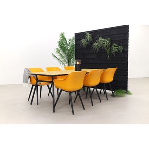 Hartman Sophie Studio Indian Orange/Bella 220x95 cm. - 7-delige tuinset