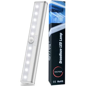 Victox Kastverlichting LED met bewegingssensor - Keukenverlichting draadloos - LED Kast Verlichting Draadloos - Bewegingssensor - Werkt op batterijen