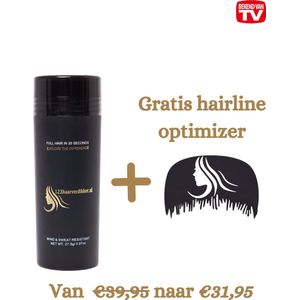 123Haarverdikker Hair Building Fibers, Kastanjebruin 27,5 Gram, Beste kwaliteit haarvezels!|Verbergt haaruitval In 20 seconden voor Mannen & Vrouwen|