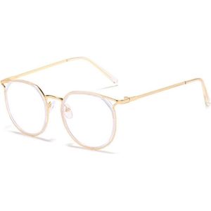 Computerbril tegen blauw licht - Metalen blauwlichtbril - Goud