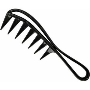 Brede Grove Shark Kam - Kapperskam - Zwart