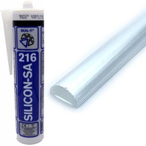 Douche en bad lekdorpel met siliconenkit - 5x10mm-1000 mm