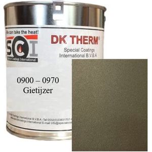 DK Therm Hittebestendige Verf Serie 900 - Blik 1 kg - Bestendig tot 900°C - 970 Gietijzer