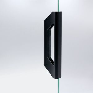 Schuifdeur - Klemgreep - Zwart - Aluminium - Geschikt voor Glasdikte 10 mm