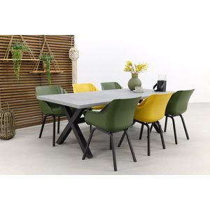 Hartman Sophie Element yellow/green /Verona antraciet 220 cm. tuinset – 7-delig