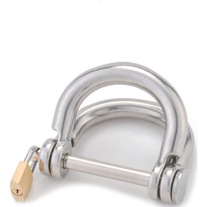 Hand polsboeien hangslot metaal - zilver