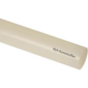 PA6 G staf - Nylon staf |  naturel | Ø 50 mm x L=1000 mm | kunststof staaf | rondstaf draaibank materialen | Polyamide| Gietnylon | Technisch slijtvast kunststof | Ertalon | Nylatron