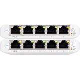 Ubiquiti Unifi USW-Flex-Mini Duo-Pack (5 ports), Netwerkschakelaar, Wit
