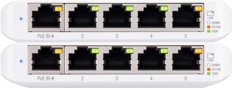 Ubiquiti Unifi USW-Flex-Mini Duo-Pack (5 ports), Netwerkschakelaar, Wit