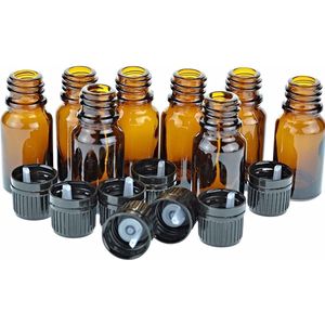 Glazen druppelflesje | 10ml | voor geurolie | 10 st. | Leeg