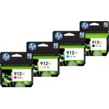 HP - 912XL - Cartridge Combo Pack - Zwart - Geel - Magenta - Cyaan