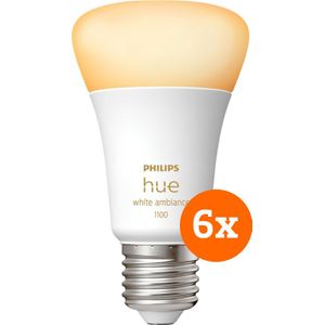 Philips Hue White Ambiance E27 1100lm 6-pack