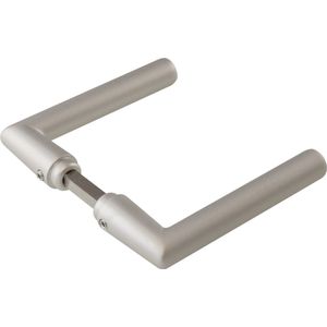 Deurkruk rond, haaks - Aluminium