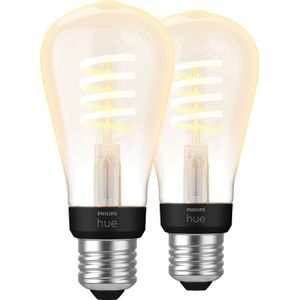Philips Hue Filamentlamp White Ambiance Edison E27 2-pack
