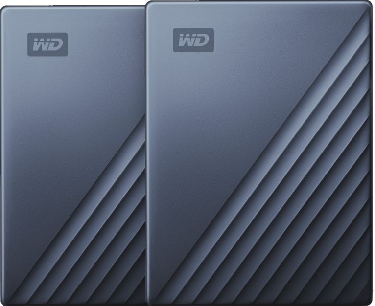 WD My Passport for Mac Type C 2TB Blauw - Duo pack (2 TB), Externe harde schijf, Blauw