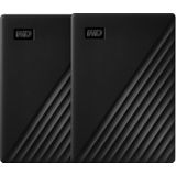 WD - My Passport - Harde Schijf - Zwart - Duo Pack - 4TB
