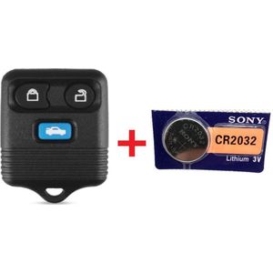 Auto sleutelbehuizing 3 knoppen + Batterij CR2032 geschikt voor Ford Transit / Ford Focus / Escape / Explorer / Ranger autosleutel