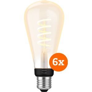Philips Hue Filament White Ambiance Edison XL 6-pack
