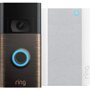 Ring Video Doorbell Gen. 2 Lichtbrons + Chime Pro