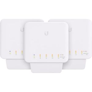 Ubiquiti - Unifi USW-Flex - Netwerkschakelaar - Zwart - 3-Pack