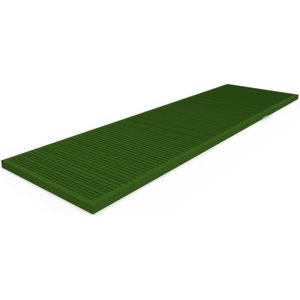Set 10 Glasblokjes - Groen - 5 mm Dik - 100 x 34 mm - Voor Tripleglas