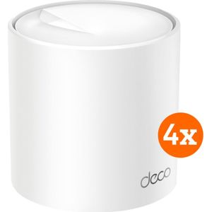 TP-Link - Deco X50 - Mesh Wifi Systeem - 4-Pack - Wifi 6 - Tot 130 m²