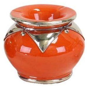 Marokkaanse Asbak met metaal Oranje Ø 12 x 9cm