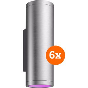 Philips Hue Appear muurlamp White and Color RVS 6-Pack