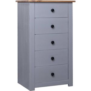 Medina Dressoir Panama Range 46x40x89 cm grenenhout grijs