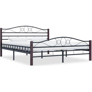 Medina Bedframe metaal zwart 140x200 cm