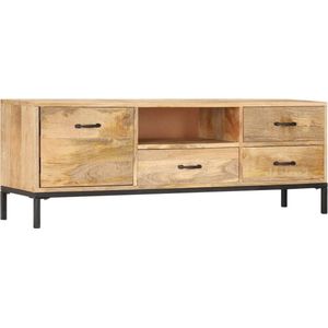 Medina Tv-meubel 130x30x45 cm massief mangohout