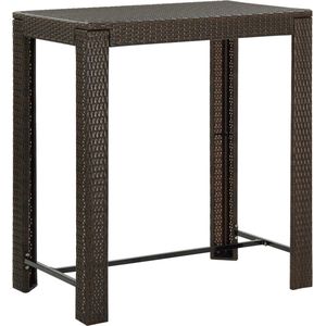 Medina Tuinbartafel 100x60,5x110,5 cm poly rattan bruin