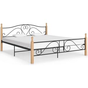 Medina Bedframe metaal zwart 180x200 cm