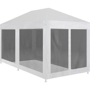 Medina Partytent met 6 mesh zijwanden 6x3 m