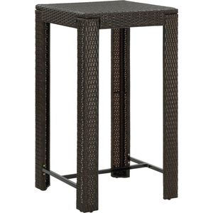 Medina Tuinbartafel 60,5x60,5x110,5 cm poly rattan bruin