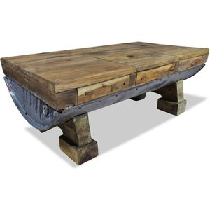 Medina Salontafel 90x50x35 cm massief gerecycled hout