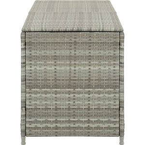 Medina Tuinbox 200x50x60 cm poly rattan grijs