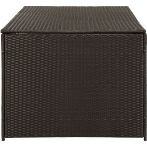 Medina Tuinbox 180x90x75 cm poly rattan bruin