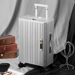 TOP AA Reis koffer, Opvouwbare , Kleine cabine, 20 inch, Silver/ZILVER, Folding suitcase