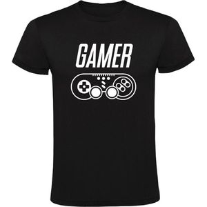 Gamer | Kinder T-shirt 104 | Zwart | Joystick | Controller | Game Console | Computerspel | Game Computer | Videogame | Videospel