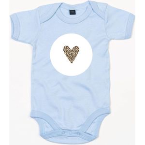 Rompertje Heart 2-Dusty Blue-0-3 Maanden